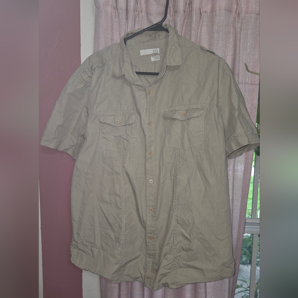 Cotton On Tan Short Sleeve Shirt